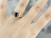 Modern Sapphire Solitaire Ring