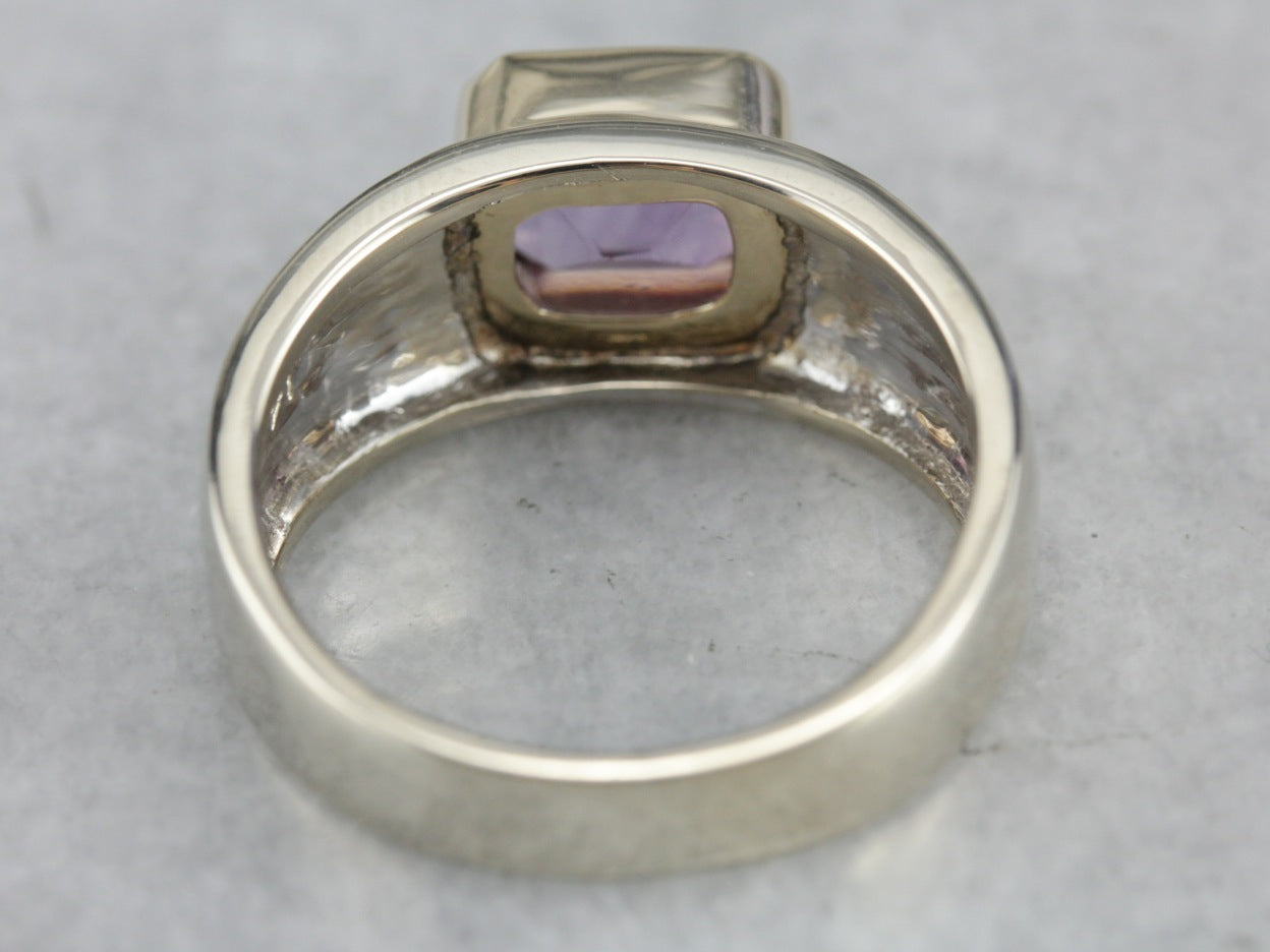Men's Amethyst Statement Ring