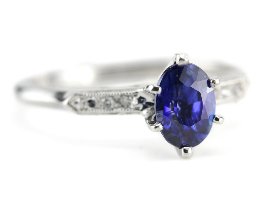 The Madbury Sapphire Engagement Ring by Elizabeth Henry