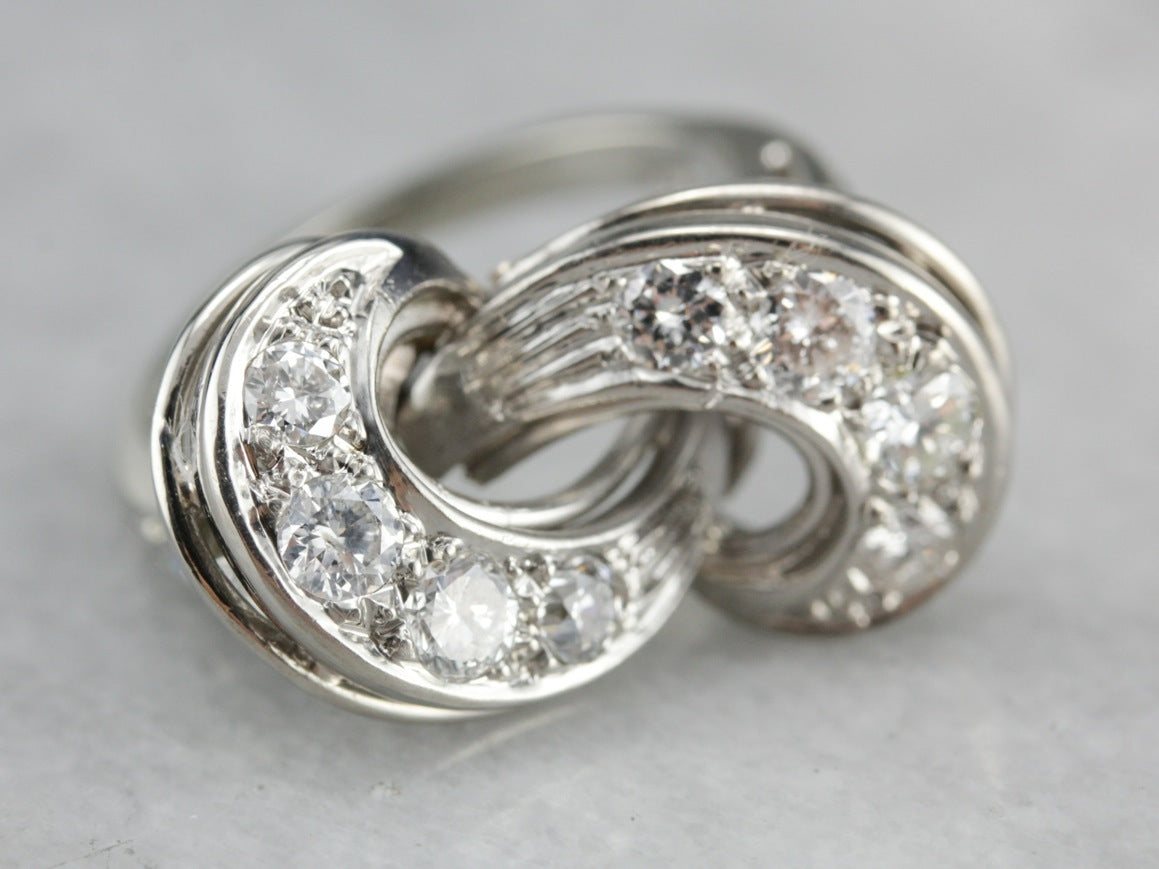 Retro Era Diamond Cocktail Ring