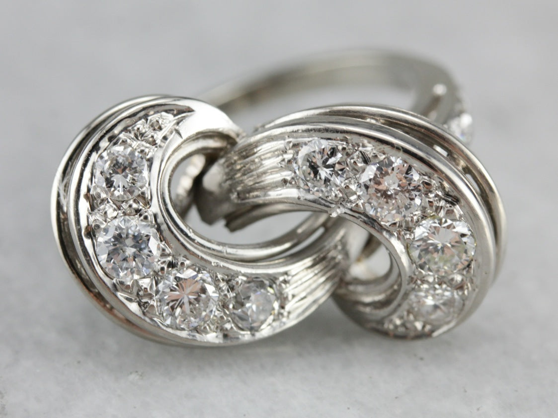 Retro Era Diamond Cocktail Ring