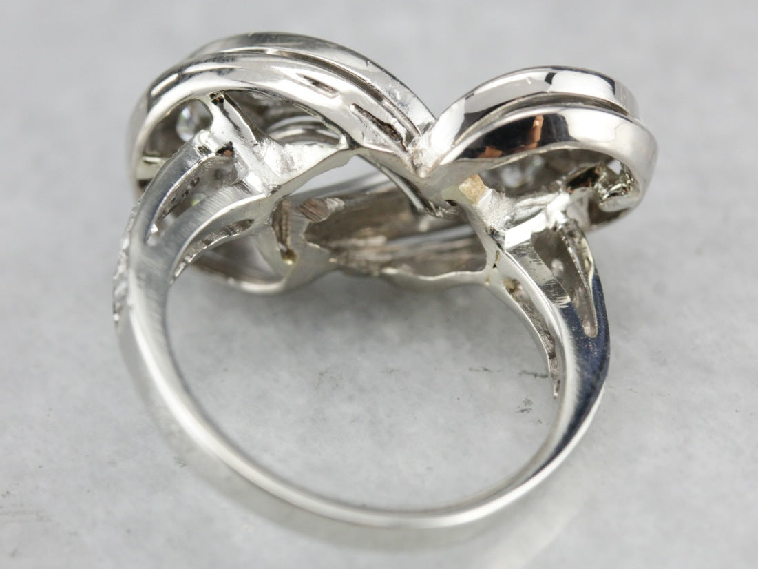 Retro Era Diamond Cocktail Ring