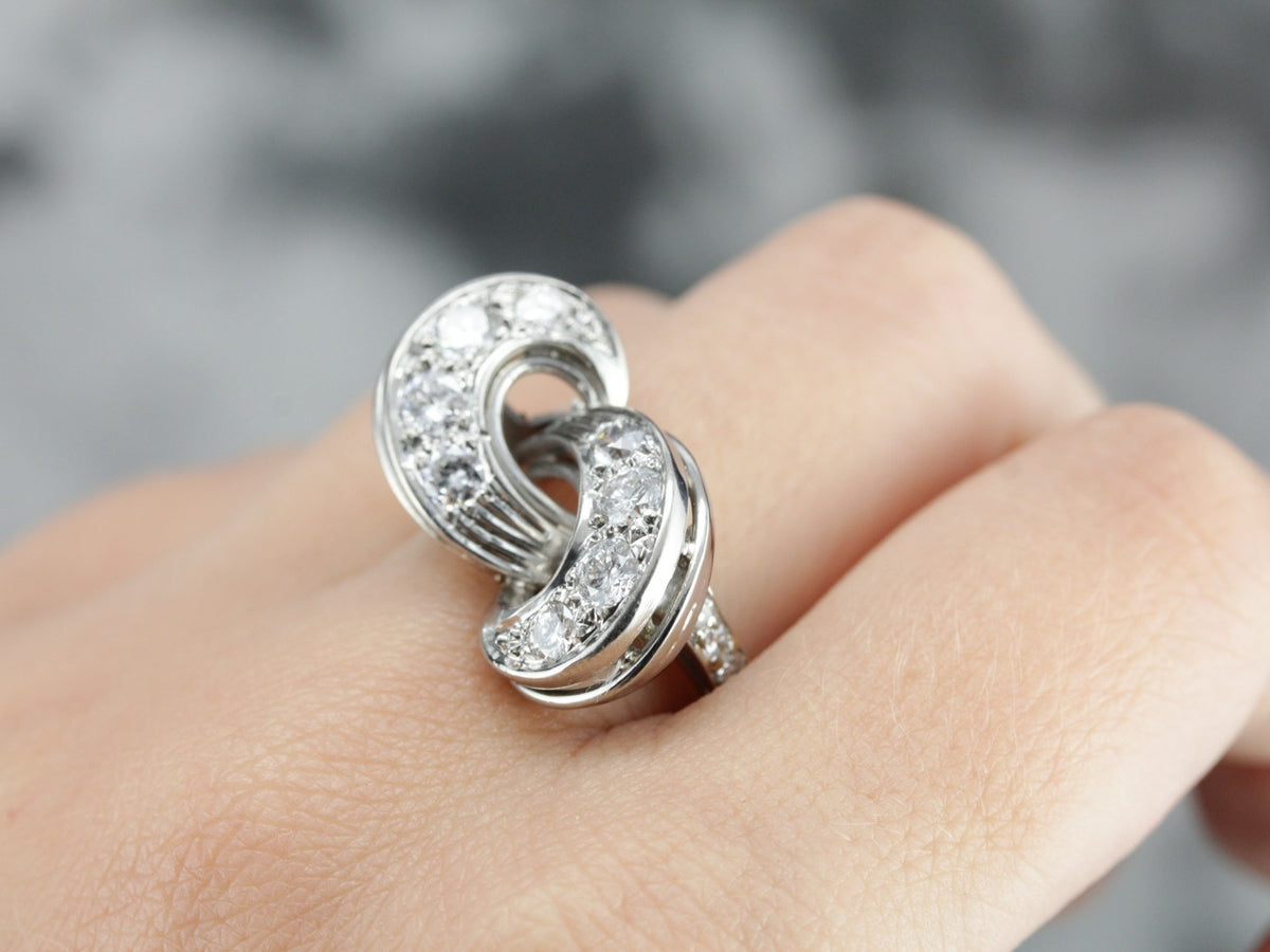 Retro Era Diamond Cocktail Ring