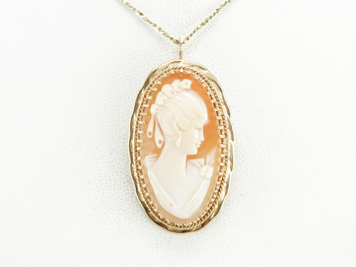 Vintage Cameo Brooch or Pendant