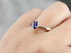 White Gold Sapphire Engagement Ring