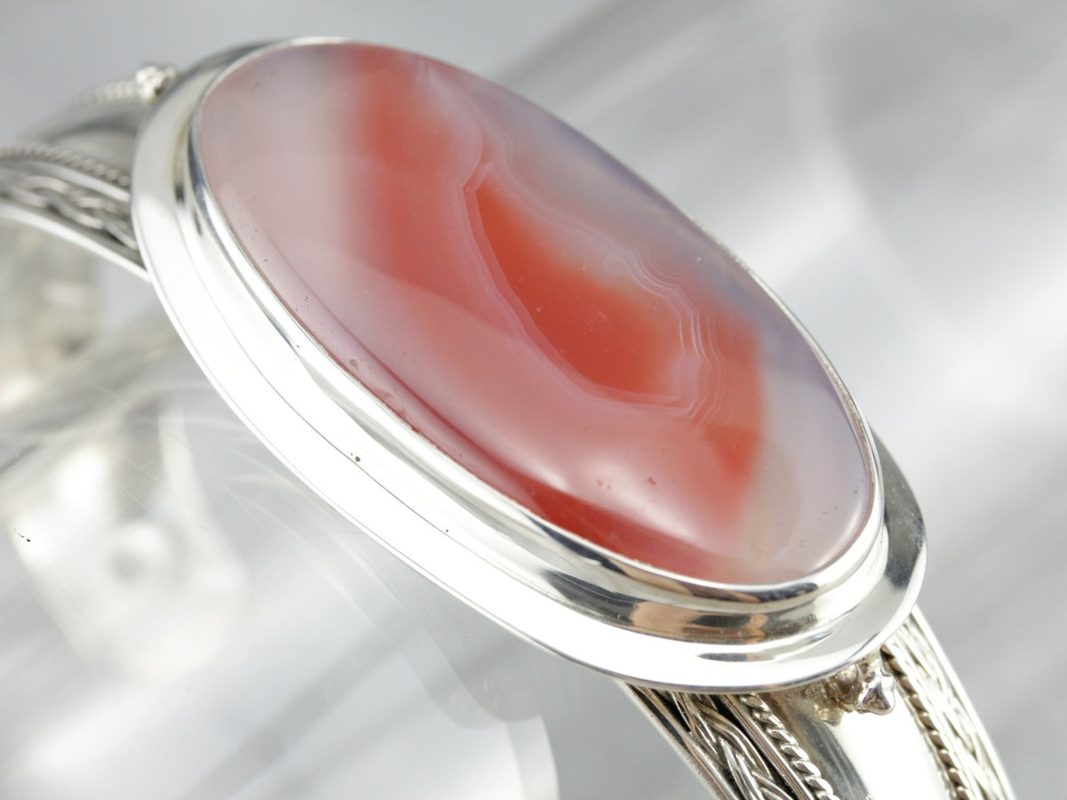 Banded Agate Cuff Bracelet