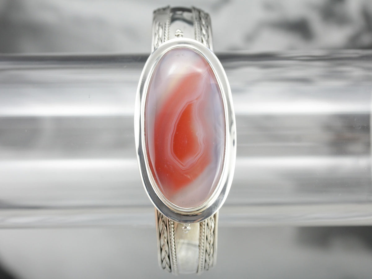 Banded Agate Cuff Bracelet