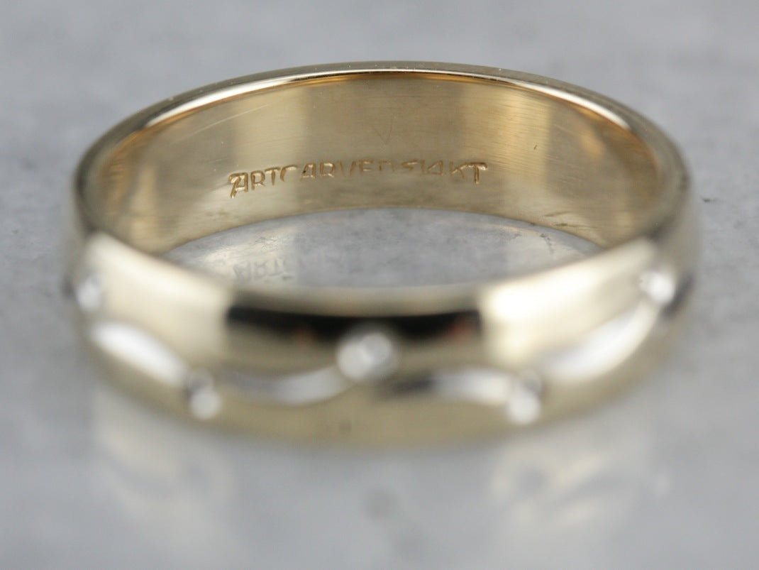 Vintage Mix Metal Patterned Band