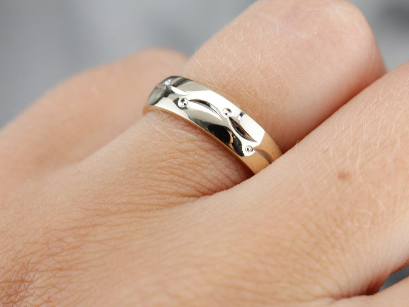 Vintage Mix Metal Patterned Band