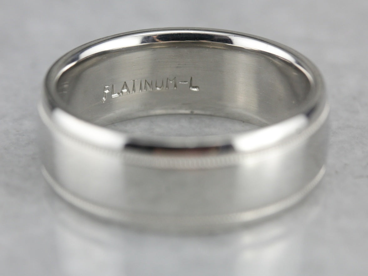 Men's Platinum Wedding Band