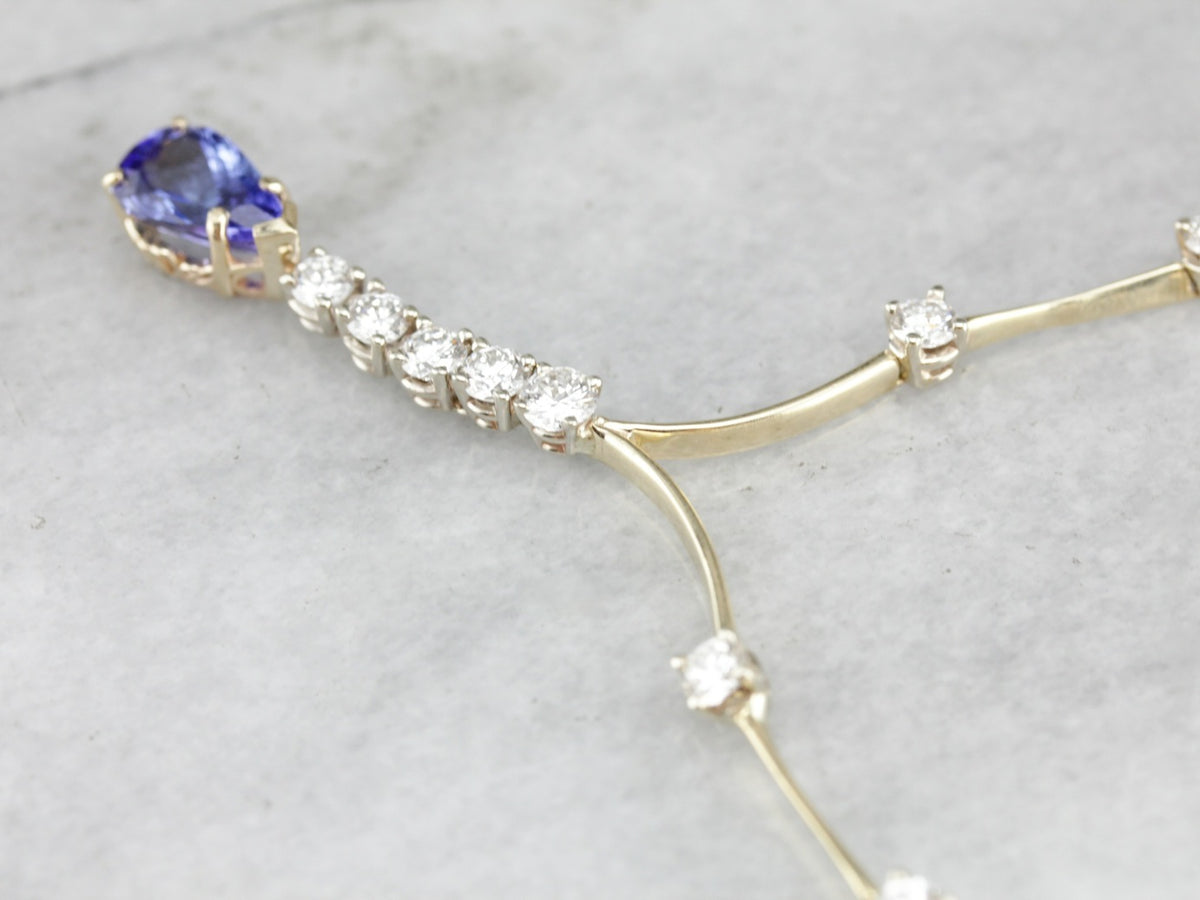 Tanzanite and Diamond Necklace