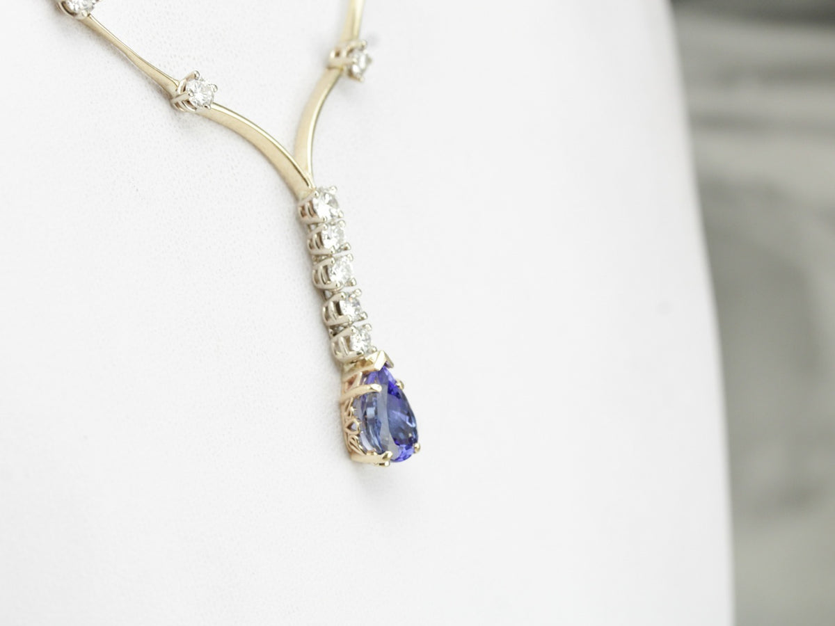 Tanzanite and Diamond Necklace