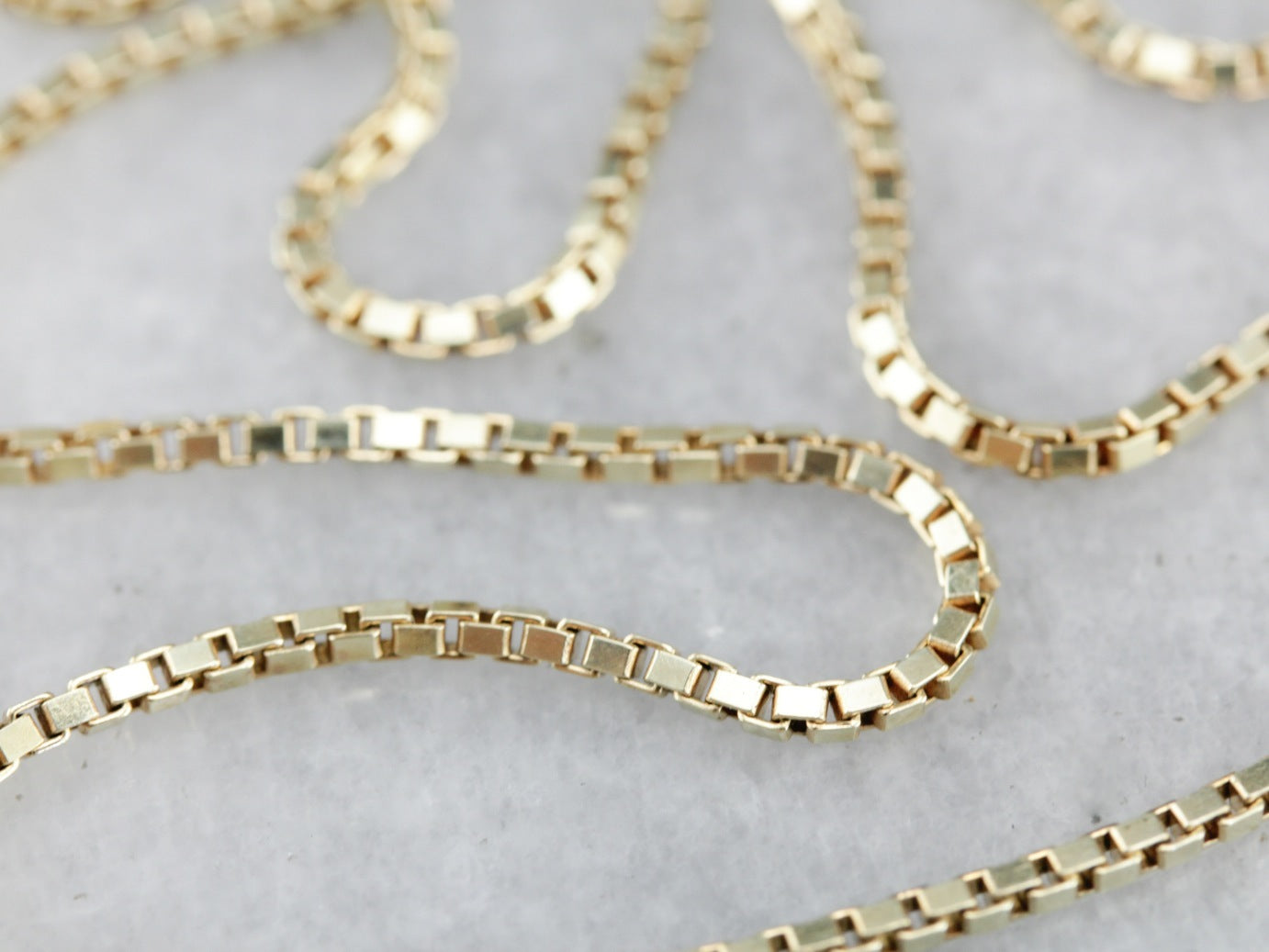 Yellow Gold Box Chain