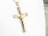 Vintage Gold Cross with Pearls