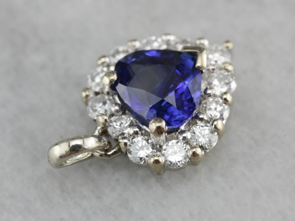 Sapphire and Diamond Pendant