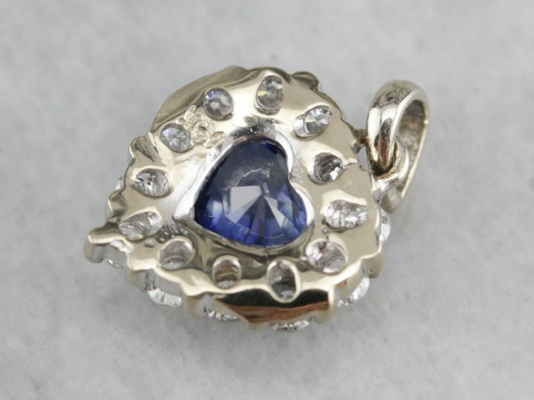 Sapphire and Diamond Pendant