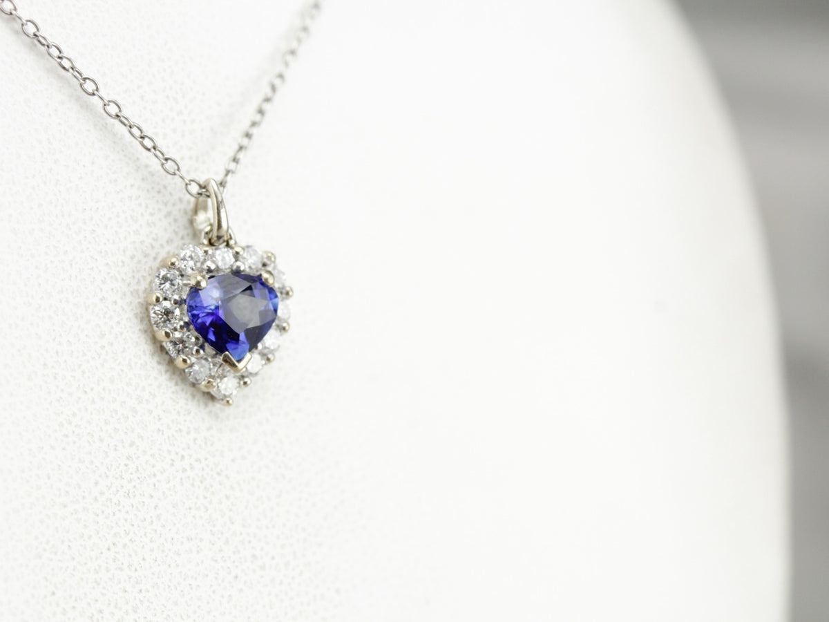 Sapphire and Diamond Pendant