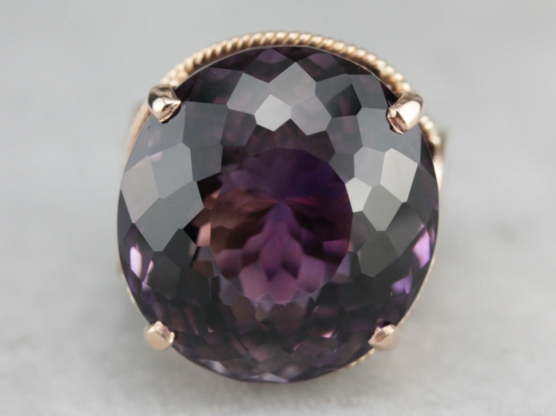 Vintage Amethyst Cocktail Ring