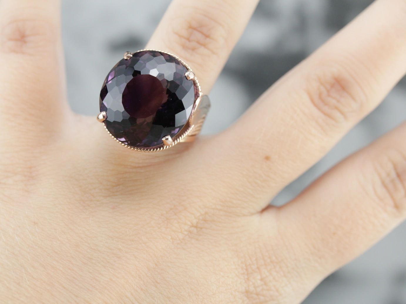 Vintage Amethyst Cocktail Ring