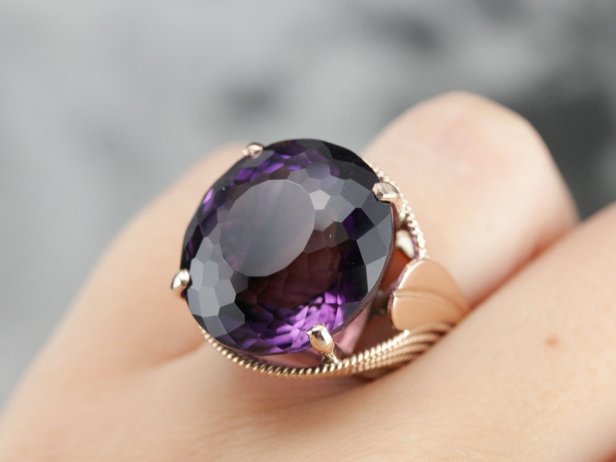 Vintage Amethyst Cocktail Ring