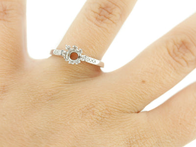 The Ardmore Diamond Setting Semi-Mount Engagement Ring from Elizabeth Henry