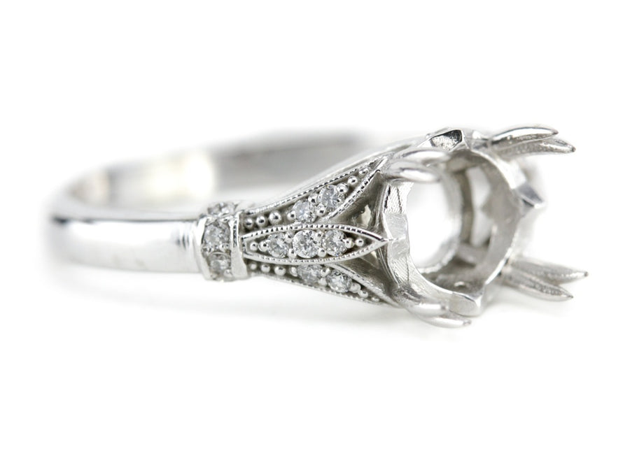 The Hampshire Diamond Setting Semi-Mount Engagement Ring from Elizabeth Henry