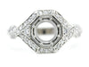 The Leigh Diamond Setting Semi-Mount Engagement Ring from Elizabeth Henry