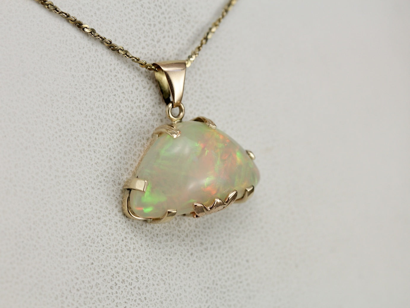 Fancy Cut Opal Pendant
