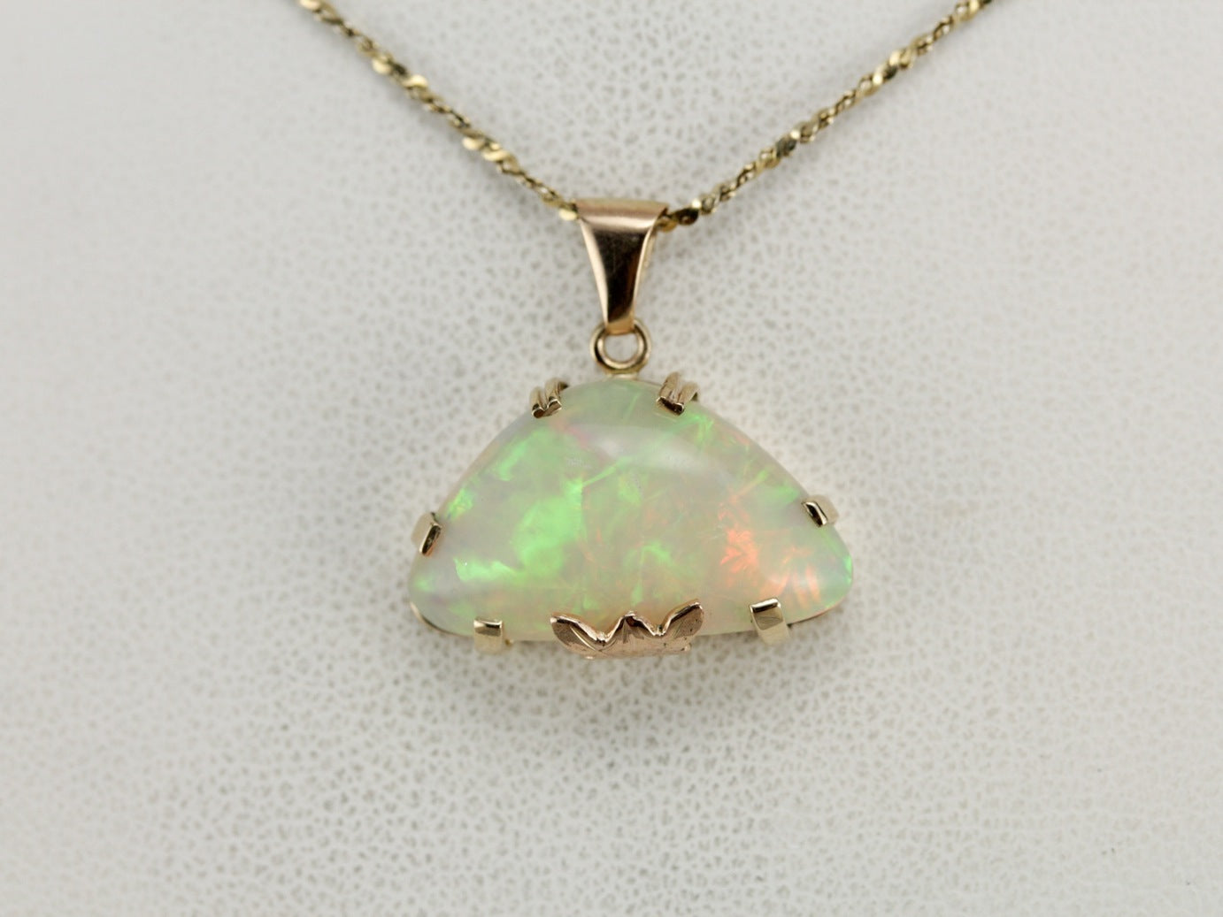 Fancy Cut Opal Pendant