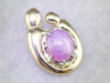 Mother and Child Pink Star Sapphire Pendant