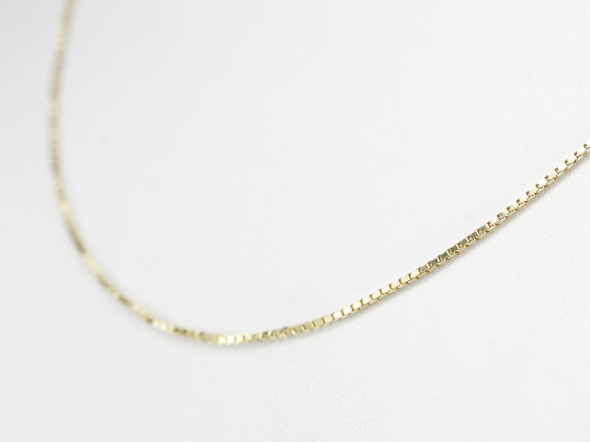 Vintage Box Chain in Yellow Gold