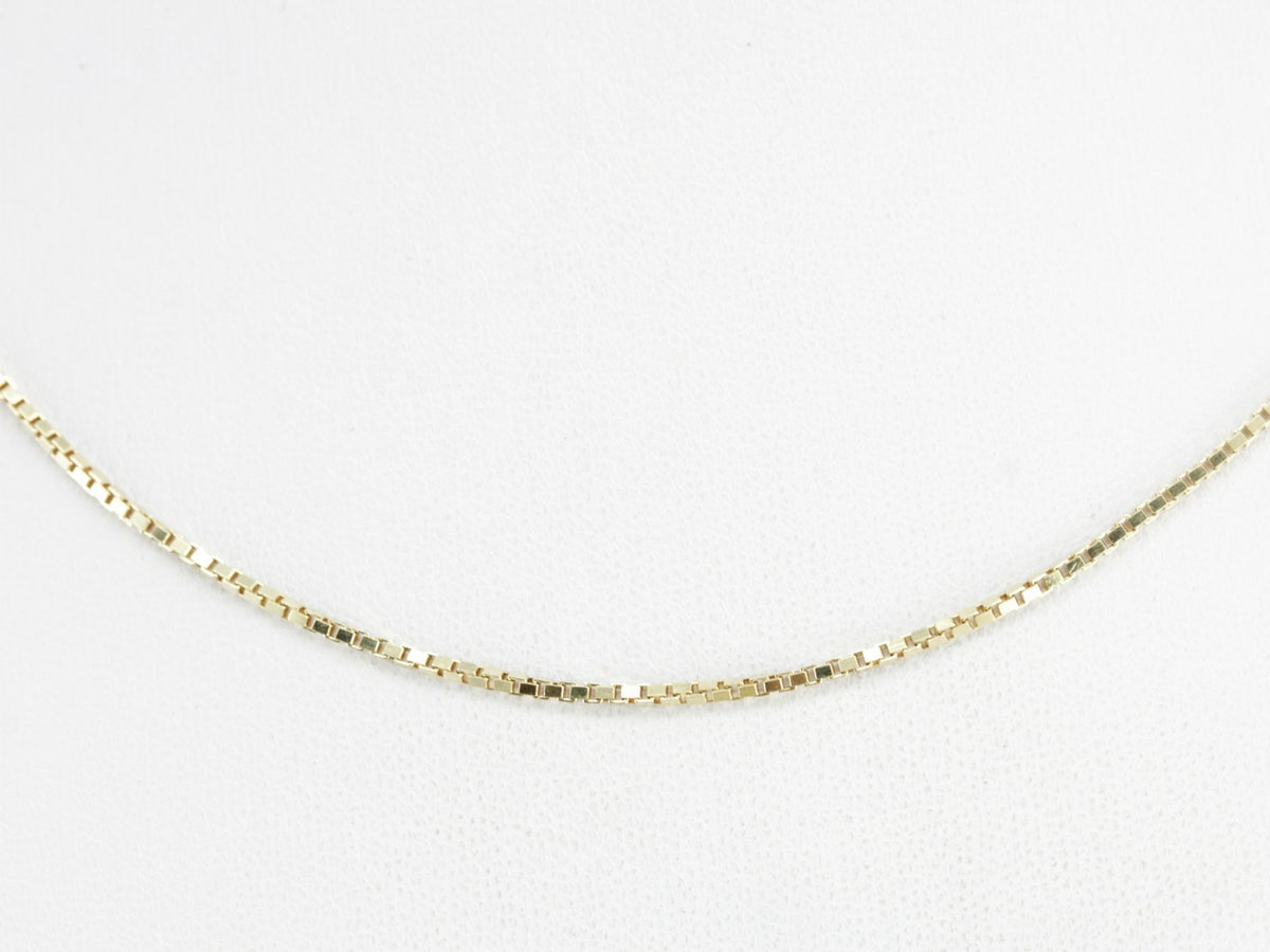 Vintage Box Chain in Yellow Gold