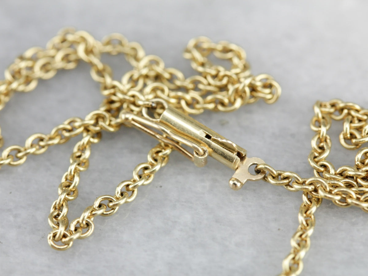 Vintage Round Rolo Link Chain
