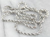 White Gold Rope Twist Chain