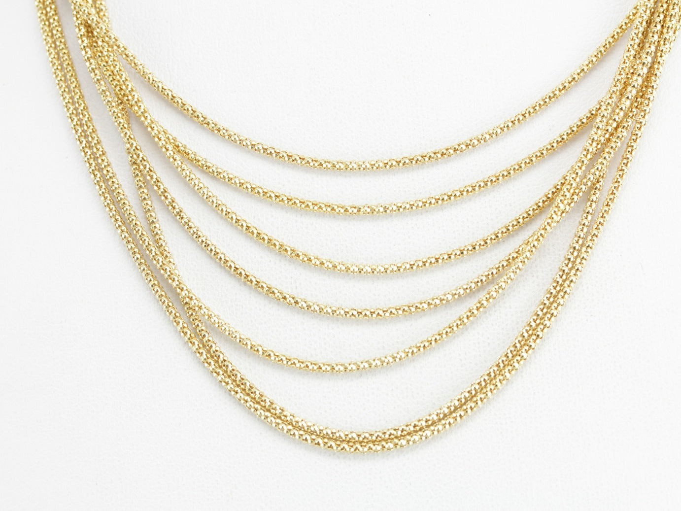 Yellow Gold Multi Strand Necklace