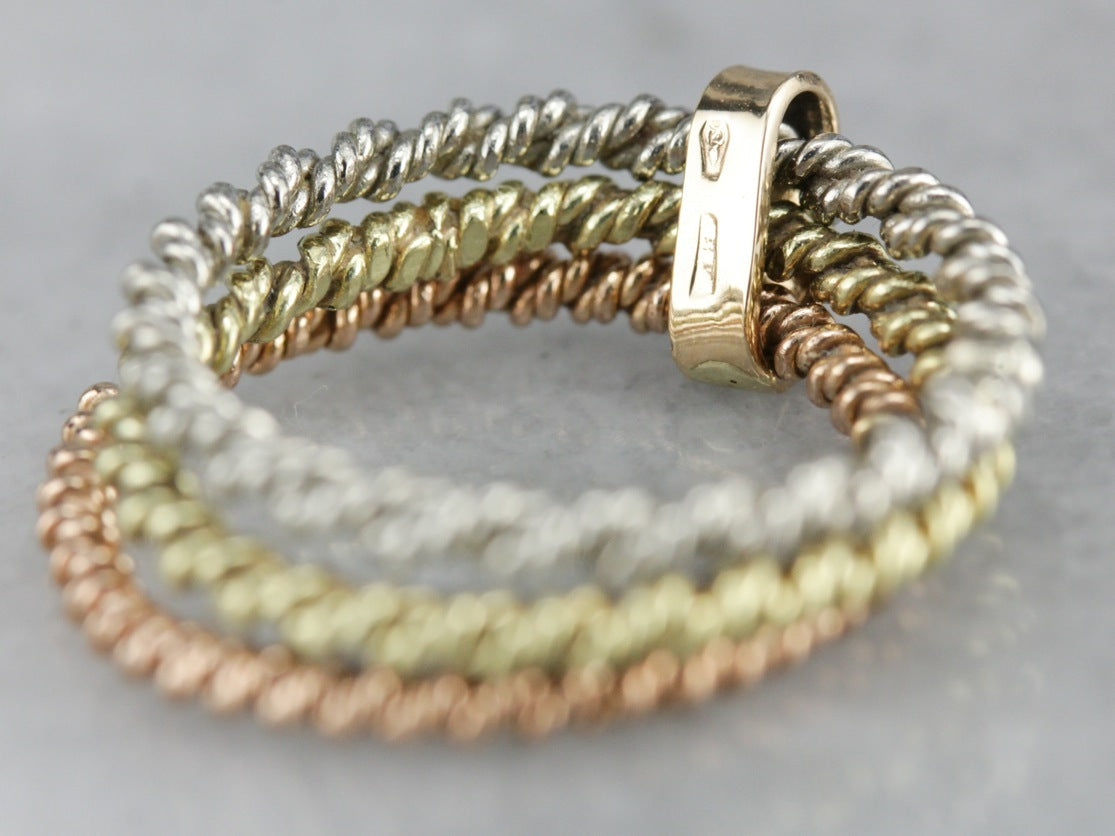 Tri-Color Gold Stacking Band