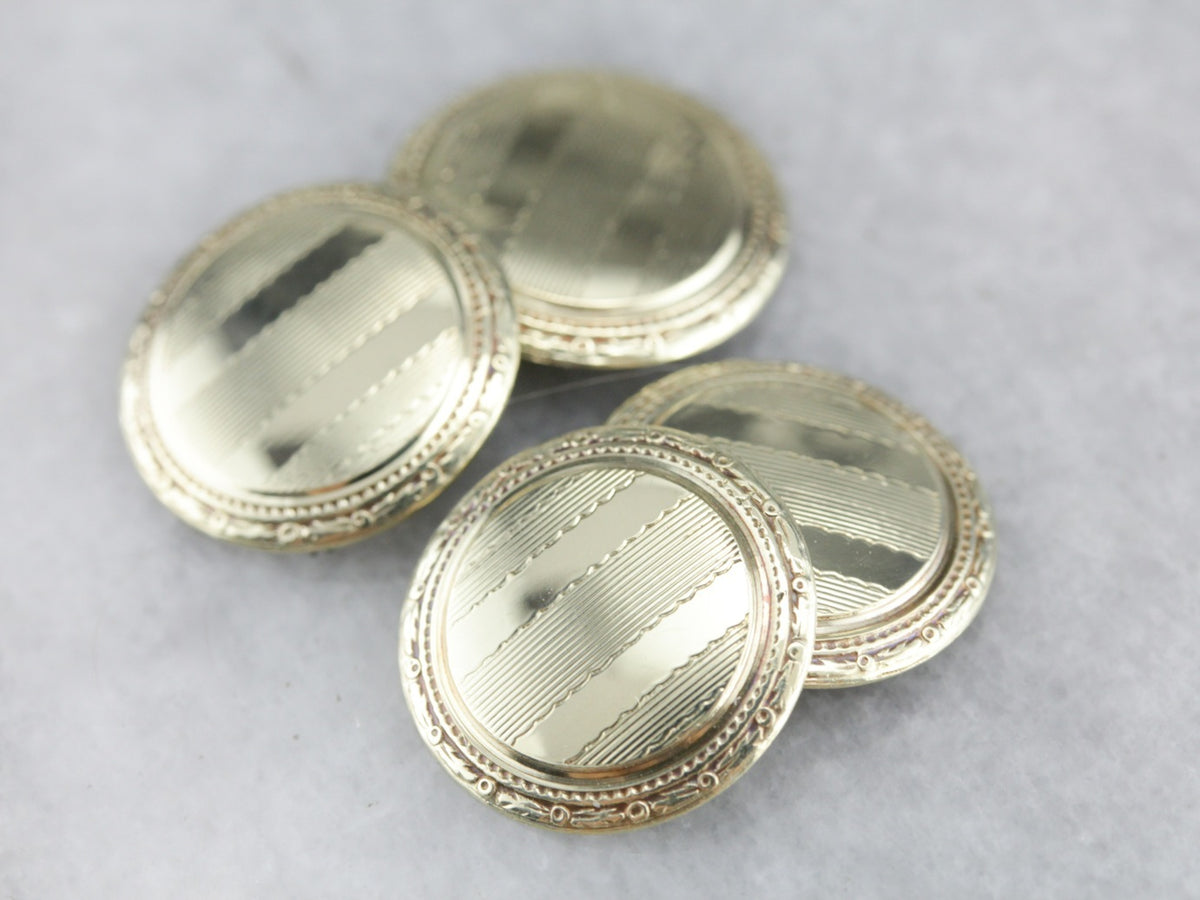 Art Deco Yellow Gold Cufflinks