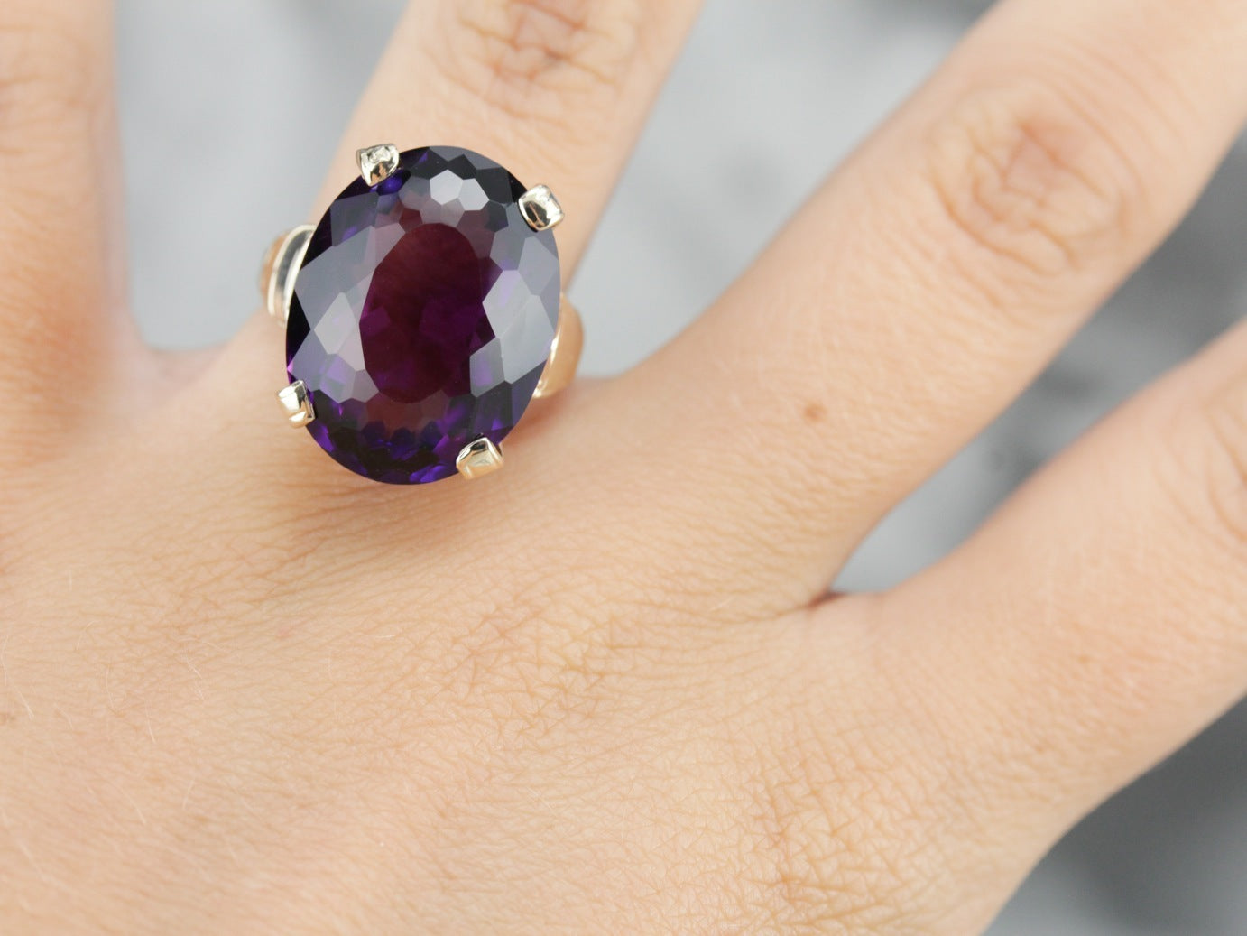Vintage Amethyst Cocktail Ring