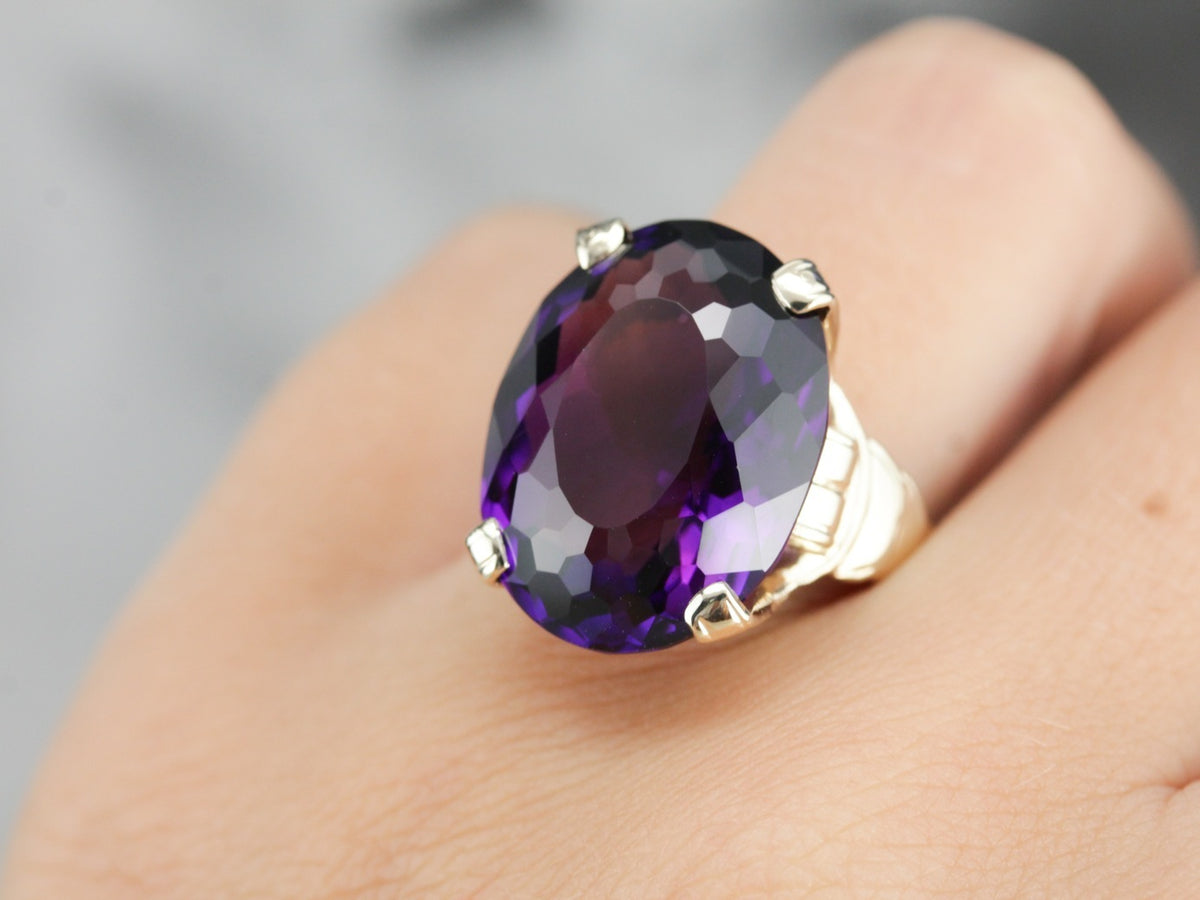 Vintage Amethyst Cocktail Ring