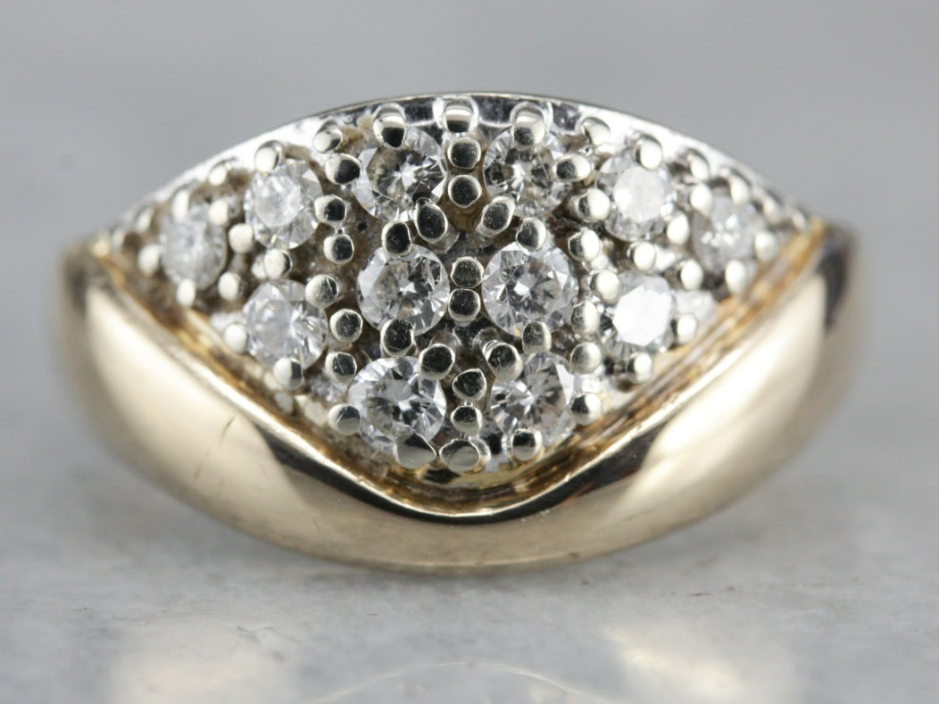 Vintage Diamond Statement Ring
