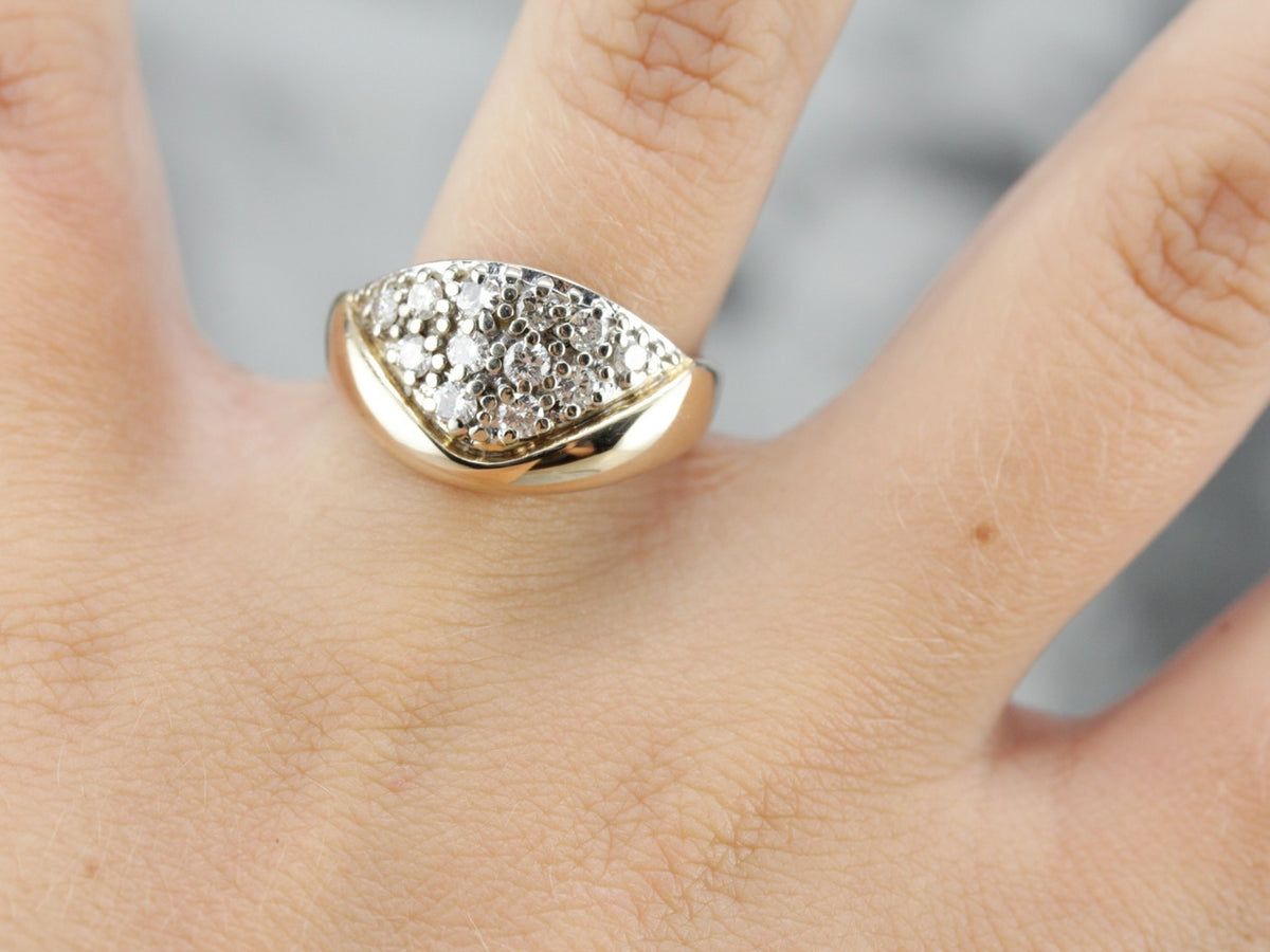 Vintage Diamond Statement Ring