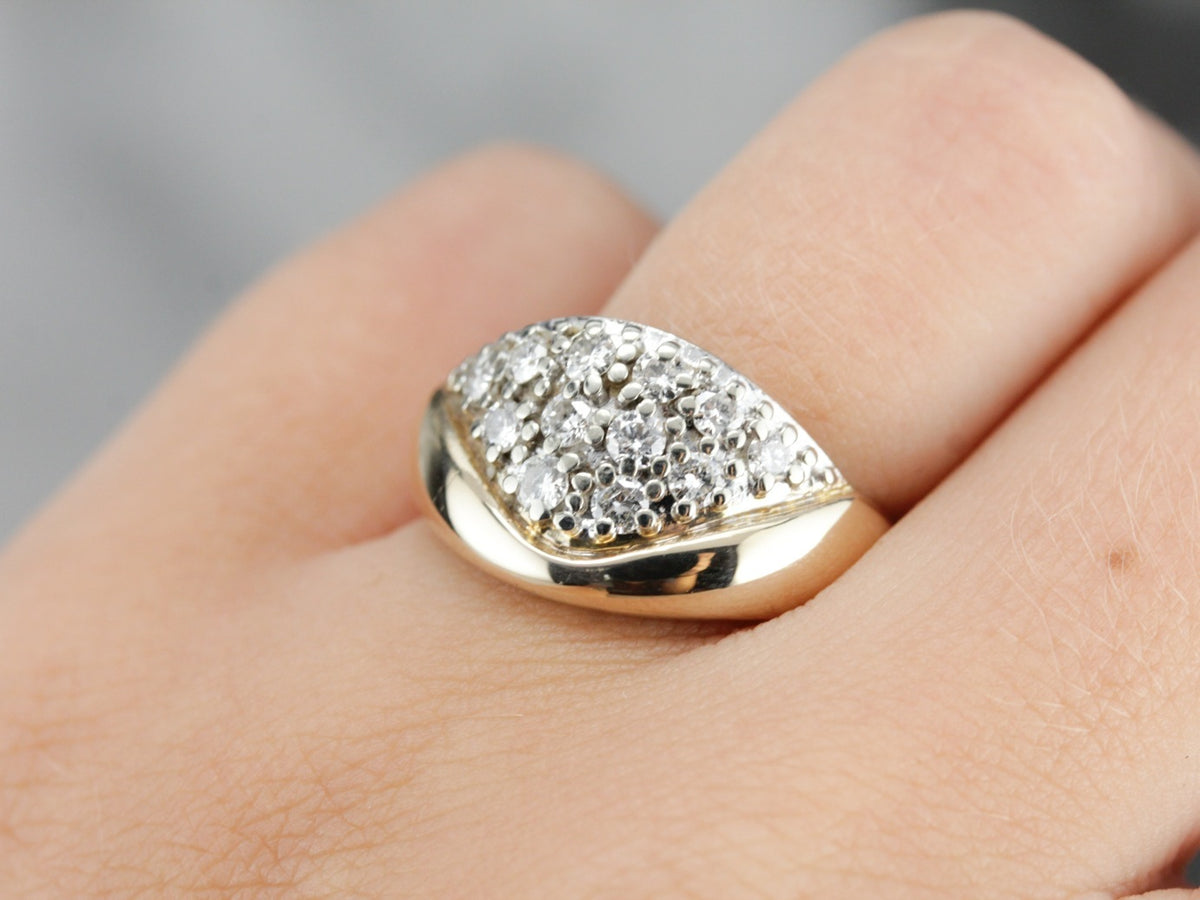 Vintage Diamond Statement Ring