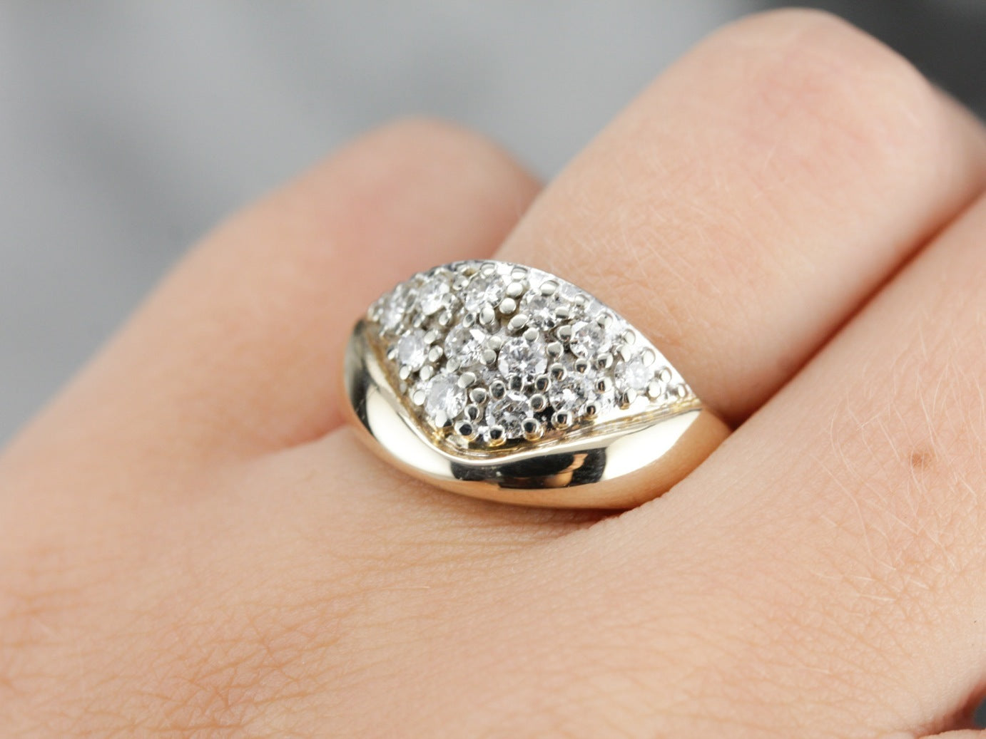 Vintage Diamond Statement Ring