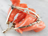 Antique Carved Coral Pendant or Brooch