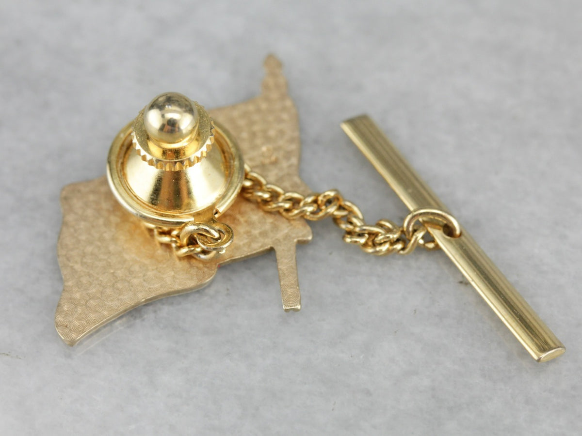 Vintage American Flag Tie Tack