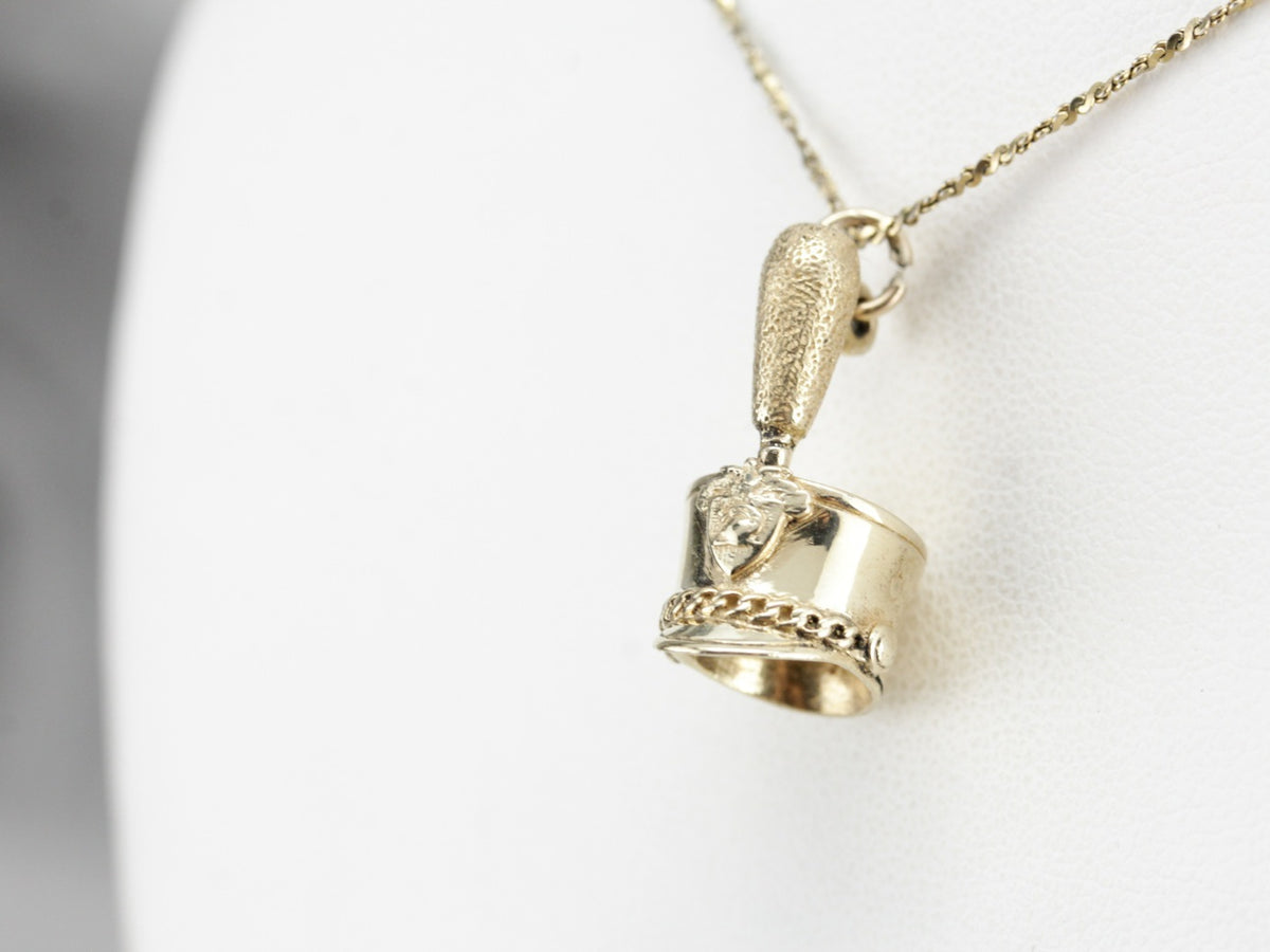 Vintage Shako Hat Charm Pendant