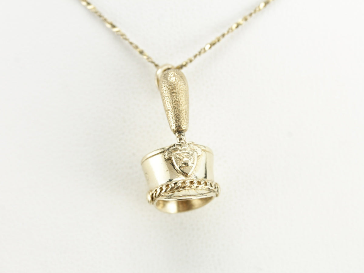 Vintage Shako Hat Charm Pendant
