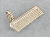 Vintage Gold Comb Charm Pendant