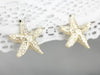 Yellow Gold Starfish Stud Earrings