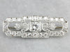 Late Art Deco Diamond Brooch